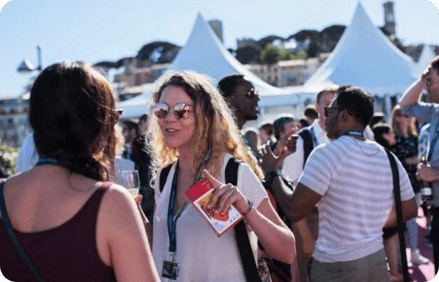 photo d'une rencontre Ecoprod lors du festival de cannes